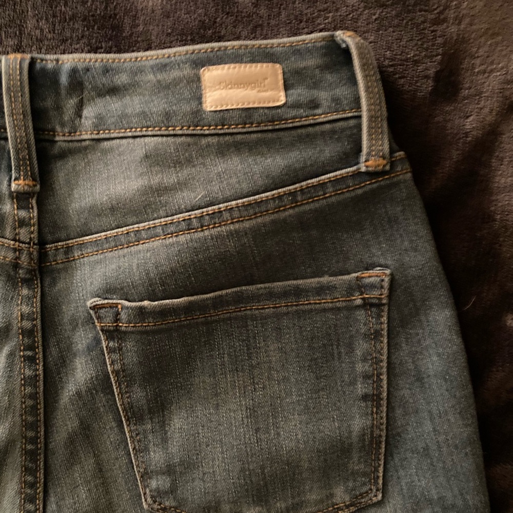 SKINNYGIRL HIGH RISE SKINNY CROP JEANS Size 2 / 26 light denim
